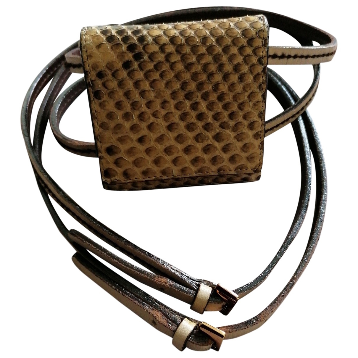 Leather belt Guy Laroche Camel size 90 
